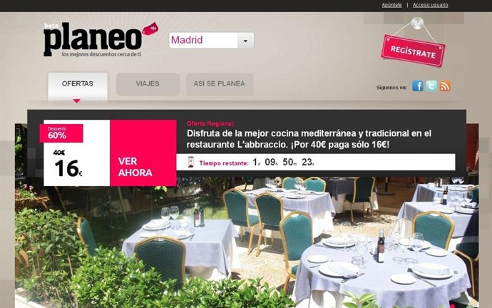 Web De Ofertas De Prisa, Planeo