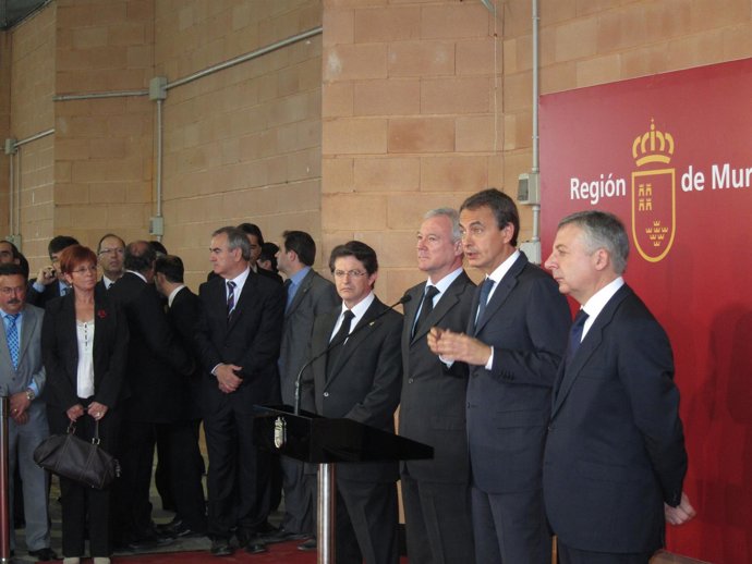 Zapatero Y Blanco Junto A Valcárcel Y Jódar En Lorca