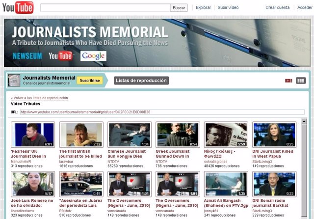 Canal Homenaje A Los Periodistas En Youtube 