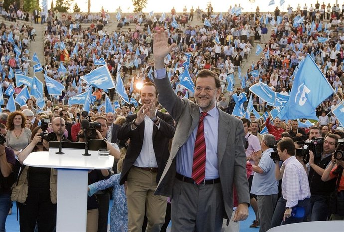 MARIANO RAJOY CON JOSE RAMON BAUZA EN PALMA DE MALLORCA