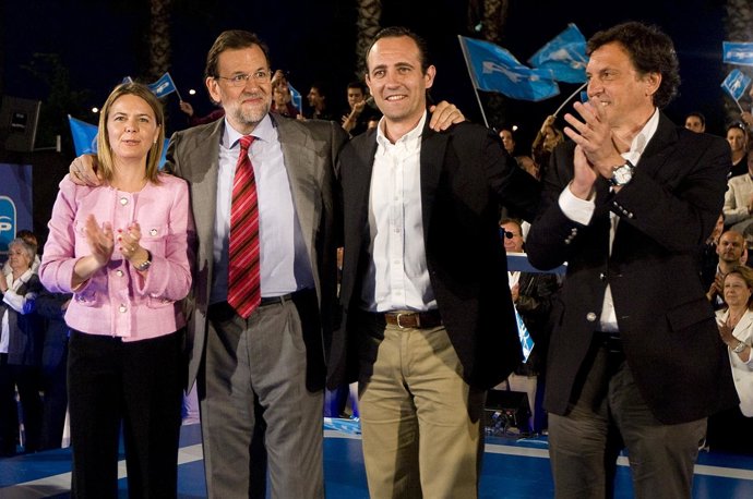 MARIANO RAJOY CON JOSE RAMON BAUZA EN PALMA DE MALLORCA