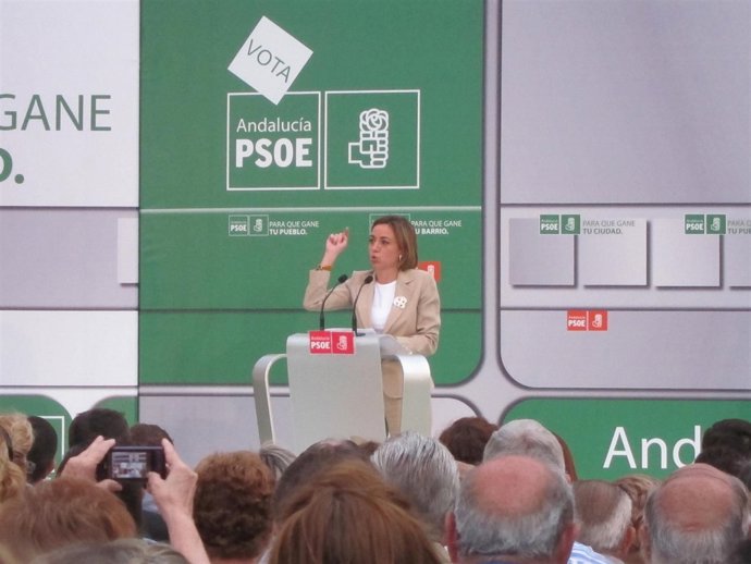 Chacón En Su Mitin De Andújar.