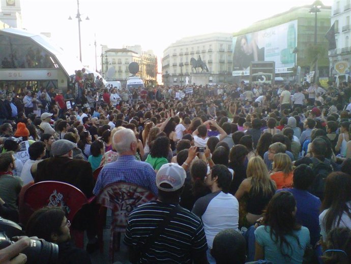 Sentada Este Lunes En Puerta Del Sol