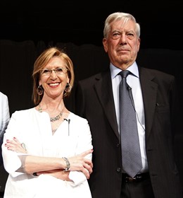 Rosa Díez Con Mario Vargas Llosa