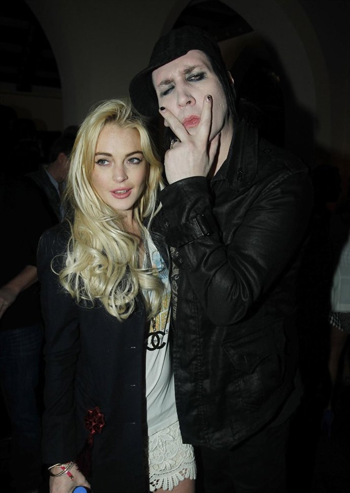 Lindsay Lohan Y Marilyn Manson En Los Angeles