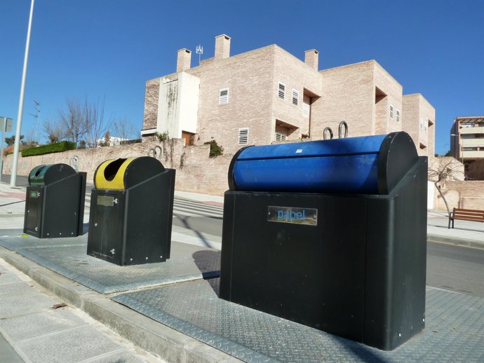 Contenedores de  reciclaje 