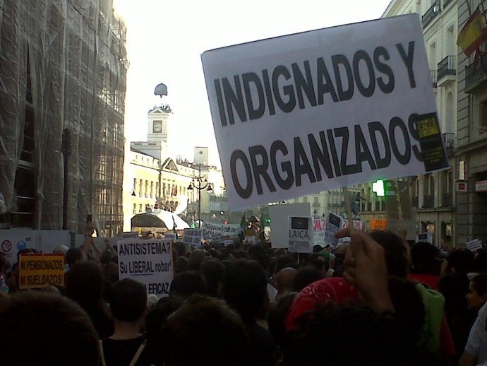 Participantes En Madrid De La Manifestación De 'Democracia Real Ya'