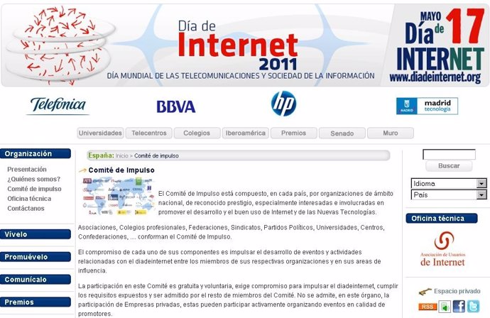 Día De Internet Desde Su Página Web 