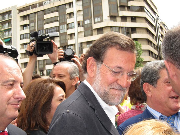 Mariano Rajoy Durante Su Visita A Elche