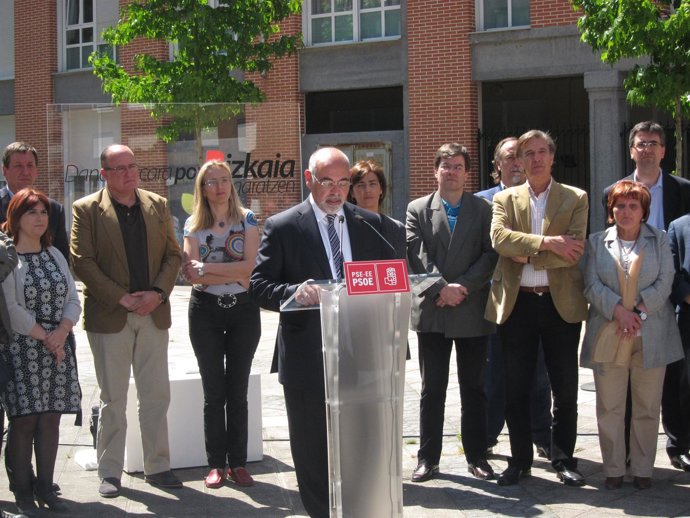 José Antonio Pastor, Junto A Candidatos Del PSE De Bizkaia.
