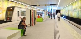 Andén De La Estación De Benimàmet De Metrovalencia
