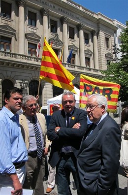 José Ángel Biel, Candidato A La Presidencia De Aragón Y Otros Miembros Del PAR
