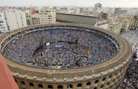 Rajoy y Camps desbordan la plaza de toros de Valencia 