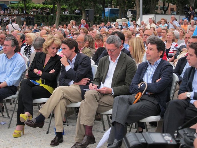 Aznar, En Un Acto En Madrid Río Junto A Aguirre Y Ruíz-Gallardón