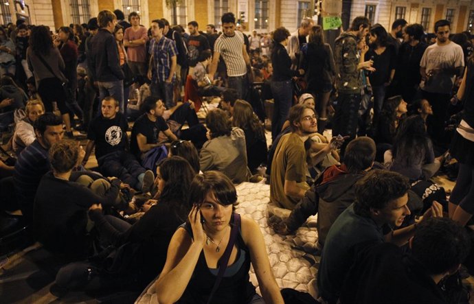Acampada En Sol Tras La Gran Manifestación Del 15M