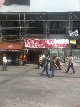 Pancarta Acampada Sol