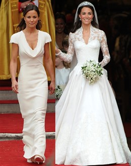 Montaje De Pippa Y Kate Middleton El Día De La Boda Real 