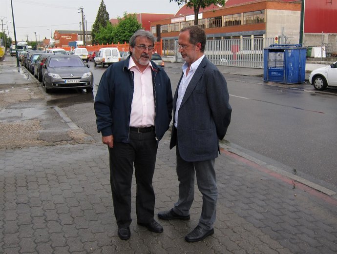 José María González Y Manuel Saravia En El Polígono De Argales