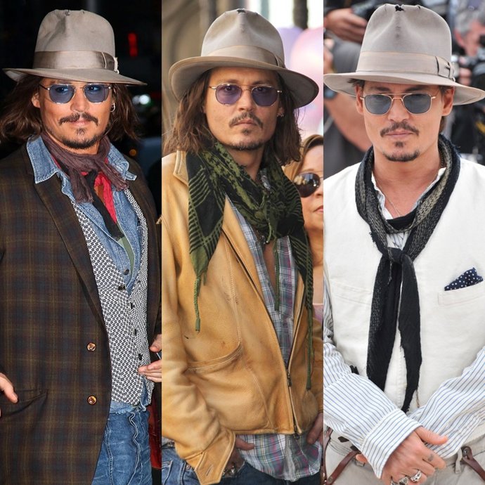 Montaje De Johnny Depp Sombreros