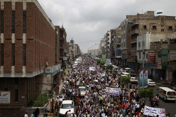 Manifestaciones Contra El Presidente Yemení Salé