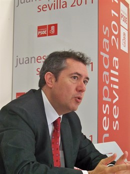 Juan Espadas, candidato del PSOE a la Alcaldía de Sevilla en las elecciones muni