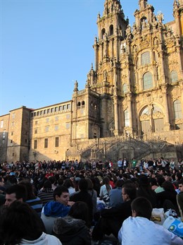 Acampada 15M Obradoiro