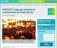 Una web pide firmas online para exigir que autoricen las concentraciones en Sol