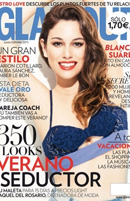 La Actriz Blanca Suárez En La Portada De La Revista 'Glamour'