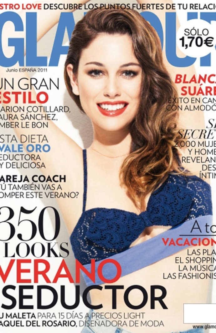 La Actriz Blanca Suárez En La Portada De La Revista 'Glamour'