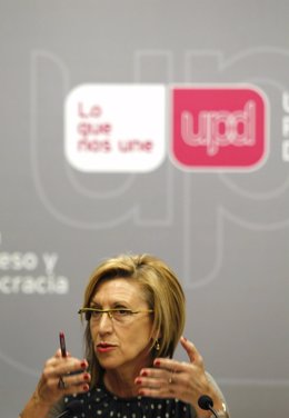 Rosa Díez, portavoz de UPyD