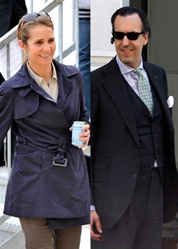 Montaje De La Infanta Elena Y Jaime De Marichalar 