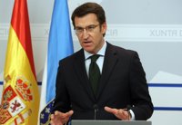 Feijóo "respeta absolutamente" la protesta de los funcionarios, cuyas peticiones se analizarán "con interés"