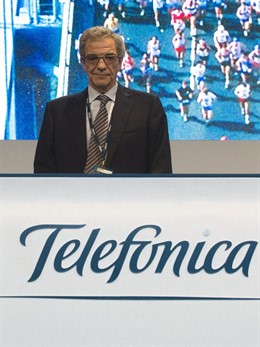El Presidente De Telefónica, César Alierta