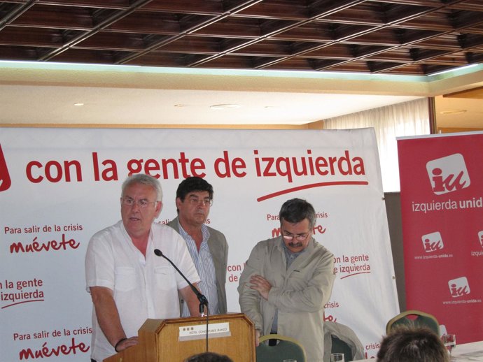 Cayo Lara, Diego Valderas Y Luis Segura En Jaén.