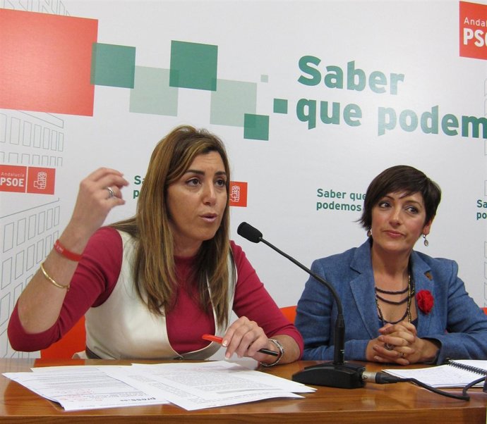 Susana Díaz En Una Rueda De Prensa En Cádiz