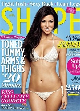 Kourtney Kardashian En La Portada De La Revista 'Shape'