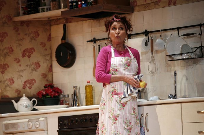 La Actriz Verónica Forqué Durante La Obra 'Shirley Valentine'. 