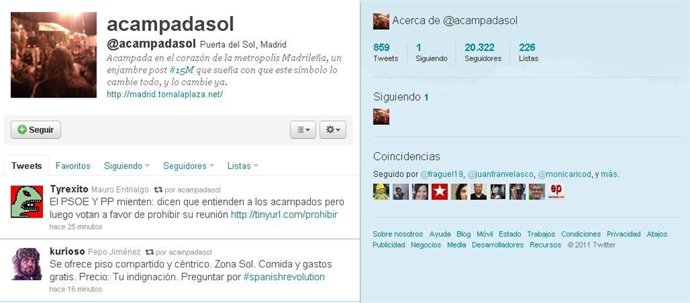 Twitter De Acampada Sol 