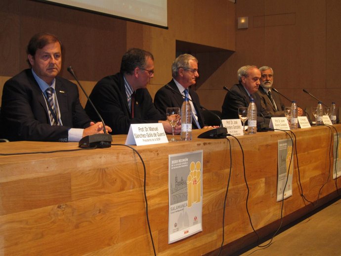 Álvarez Guisasola, Durante La Reunión En Salamanca.