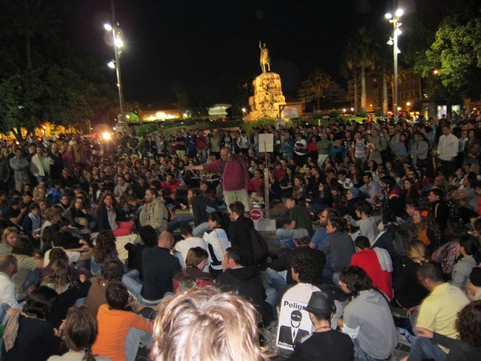 Concentración En Palma Del Movimiento 15-M