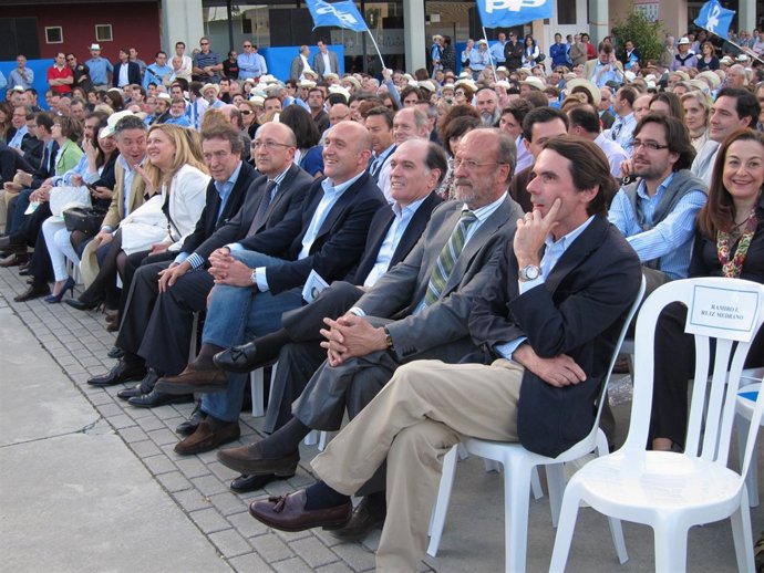 El Expresidente Del Gobierno, José María Aznar, En Un Mitin En Valladolid
