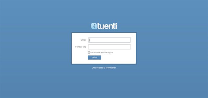 Pantalla de título de Tuenti