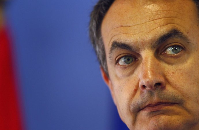 Primer Plano Del Presidente De Gobierno, José Luis R. Zapatero