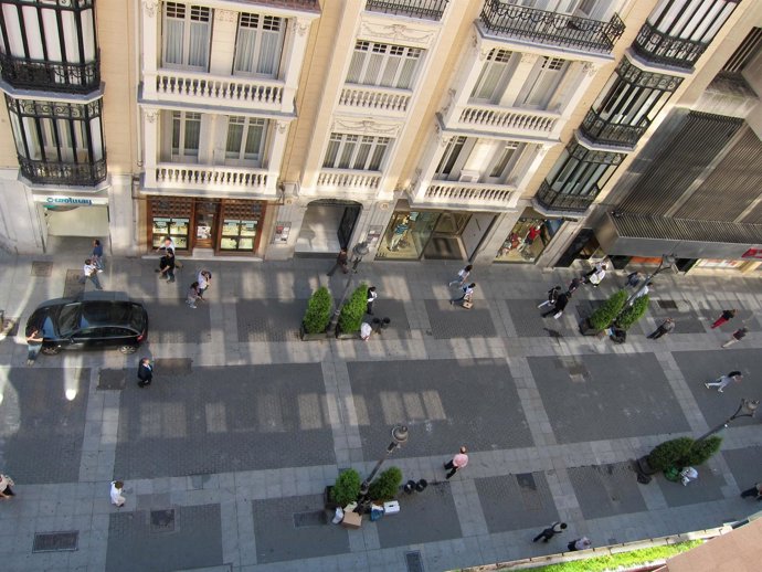Calle Del Centro Histórico De Valladolid