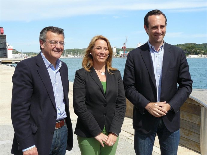 Tadeo, Reynés Y Bauzá En El Puerto De Mahón.