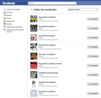 La 'spanishrevolution' consigue 200.000 seguidores en Facebook y 500 'tuits' a la hora
