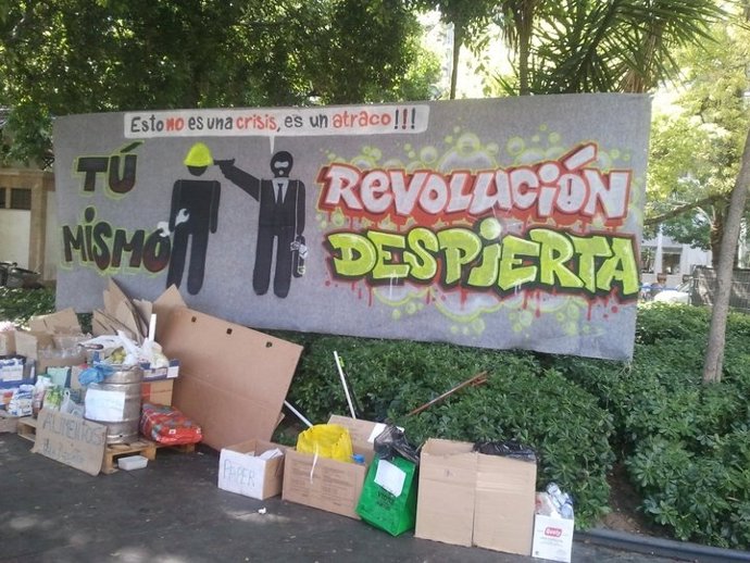 Cartel Colocado En La Asamblea De Palma