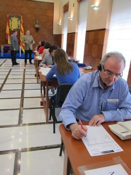 El Delegado Del Gobierno En Aragón Visita La Sala De Recepción De Datos Del 22M