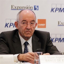 El Gobernador Del Banco De España, Miguel Ángel Fernández Ordóñez