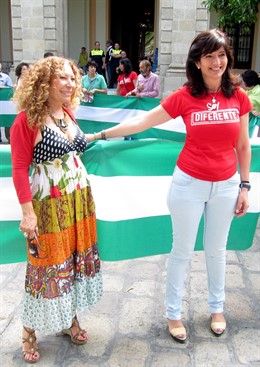 Pilar González Y Pilar Távora Protagonizan Una Marcha Andalucista 